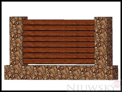 Mocowania do deski w słupku ogrodzeniowym / standard - pakowane po 50szt