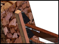 Mocowania do deski w słupku ogrodzeniowym / standard - pakowane po 50szt