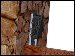 Mocowania do deski w słupku ogrodzeniowym / standard - pakowane po 50szt