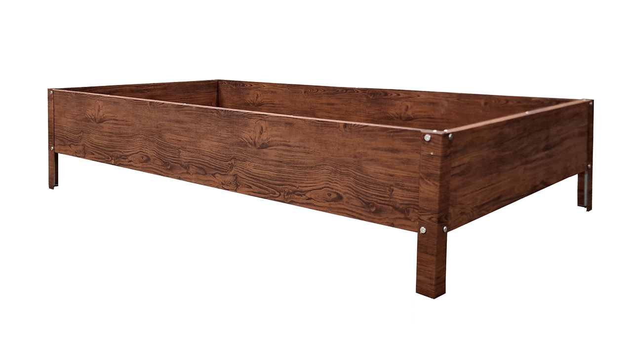 Podwyższona grządka na warzywa 150 × 75 × 40 cm – imitacja drewna grzadka_drewnopodobna-4