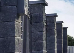 Daszek na słupek CPGSD 43/43/6 kolor czarny / Joniec