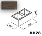 Bloczek Roma Horizon BH28 50,4/28/20 kolor magnetyt / Joniec