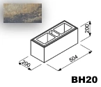 Bloczek Roma Horizon BH20 50,4/20/20 kolor piryt / Joniec