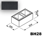 Bloczek Roma Horizon BH28 50,4/28/20 kolor grafit / Joniec