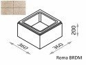 Bloczek słupkowy Roma BRDM 36/36/20 kolor topaz / Joniec