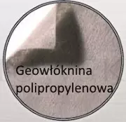 Geowłóknina poliestrowa 120 g/m2 rolki 2m x 50m (100m2)