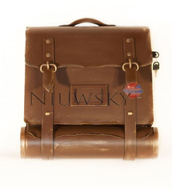 Skrzynka pocztowa na listy w kształcie teczki z dwoma paskami