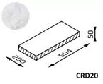 Daszek na murek CRD20 50,4x20x5 halit / Joniec