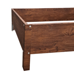 Podwyższona grządka na warzywa 150 × 75 × 40 cm – imitacja drewna