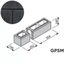 Bloczek łupany Gorc Peak GPSM 75,6x19,5x18 kolor czarny