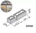 Bloczek łupany Gorc Peak GPSM 75,6x19,5x18 kolor piryt