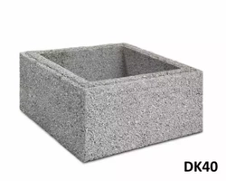 Gazon betonowy Proflor DK40 40,3x40,3x20 kolor czerwony / Joniec