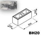 Bloczek Roma Horizon BH20 50,4/20/20 kolor onyx / Joniec