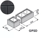 Bloczek łupany Gorc Peak GPSD 75,6x28x18 kolor czarny