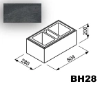 Bloczek Roma Horizon BH28 50,4/28/20 kolor popiel / Joniec