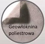 Geowłóknina poliestrowa 120 g/m2 rolki 3m x 50m (150m2) / Drefon