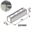 Bloczek łupany Gorc Peak GPMM 75,6x19,5x18 kolor onyx