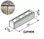 Bloczek łupany Gorc Peak GPMM 75,6x19,5x18 kolor piryt