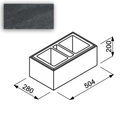 Bloczek Roma Horizon BH28 50,4/28/20 kolor popiel / Joniec