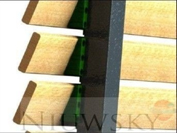 Mocowanie do deski w słupku ogrodzeniowym / standard - pakowane po 100szt