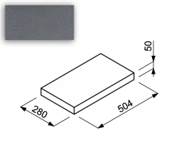 Daszek na murek CH28 50,4x28x5 kolor popiel/ Joniec