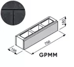 Bloczek łupany Gorc Peak GPMM 75,6x19,5x18 kolor czarny