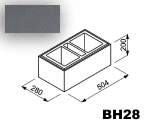 Bloczek Roma Horizon BH28 50,4/28/20 kolor popiel / Joniec