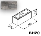 Bloczek Roma Horizon BH20 50,4/20/20 kolor marengo / Joniec