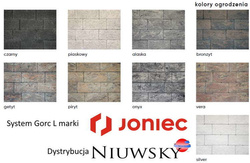 Bloczek łupany Gorc L GMD 38x38x16 kolor getyt/ Joniec