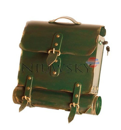 Skrzynka pocztowa na listy w kształcie teczki z jednym paskiem