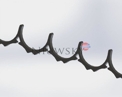 Przekładka do rur i słupków fi48,2 ilość zatok 8