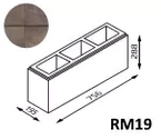 Bloczek Roma Mega RM19 75,6x19,5x28,8 kolor aragon
