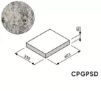 Daszek Gorc Peak CPGPSD 40,3x33x6 kolor onyx