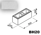 Bloczek Roma Horizon BH20 50,4/20/20 kolor biały / Joniec