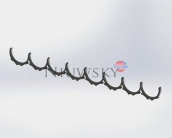 Przekładka do rur i słupków fi42,4 ilość zatok 8 / Sigern