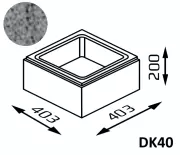 Gazon betonowy Proflor DK40 40,3x40,3x20 kolor szary / Joniec
