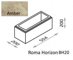 Bloczek Roma Horizon BH20 50,4/20/20 kolor amber / Joniec