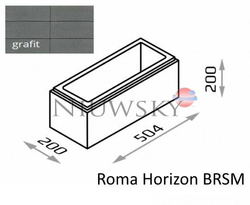 Bloczek Roma Horizon BH20 50,4/20/20 kolor grafit / Joniec