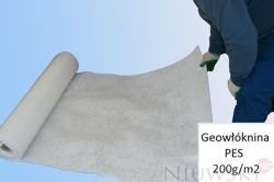 Geowłóknina Poliester PES 200g/m2 1x50m